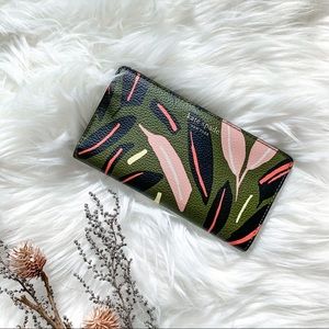 Kate Spade Leaf Print Leather Wallet